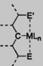 常见钳形金属化合物结构通式
