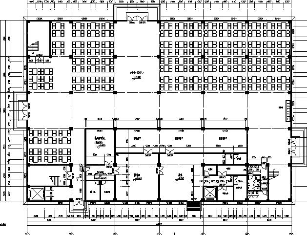 食堂一层建筑平面图