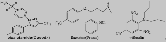 三氟甲基的药物和农药分子
