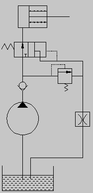 液压卡压钳液压传动系统原理图