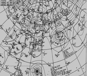 日本气象传真图