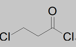 3-氯丙酰氯的结构式
