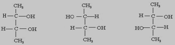 2,3-丁二醇分子结构图