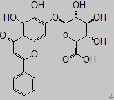黄芩苷的化学结构式